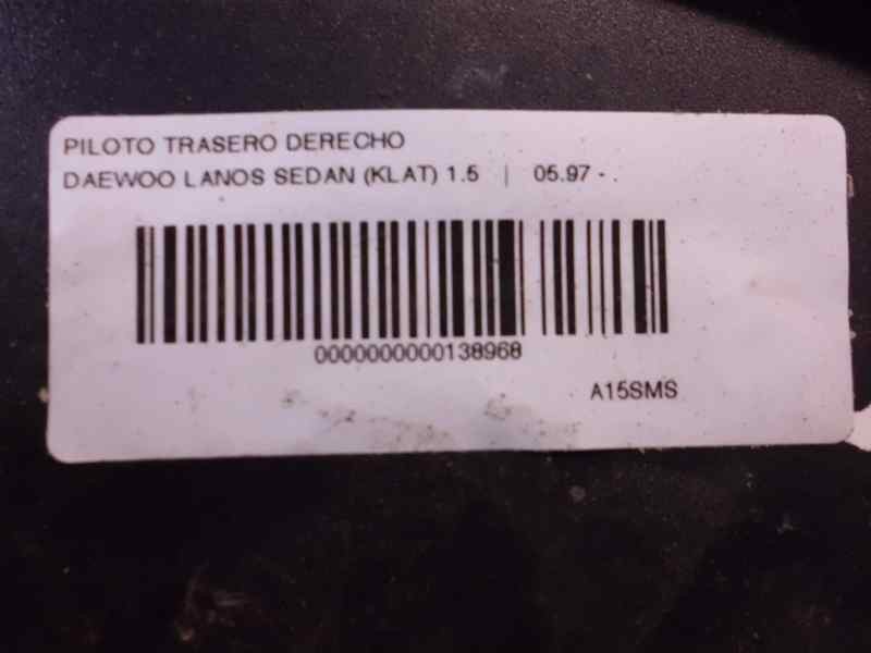 Recambio de piloto trasero derecho para daewoo lanos 1.5 cat referencia OEM IAM   