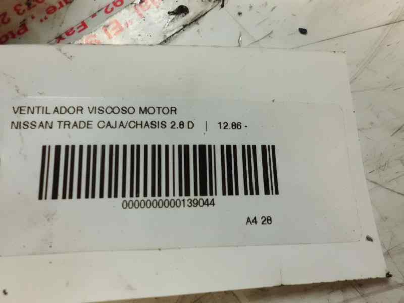 Recambio de ventilador viscoso motor para nissan trade 100 3.0 turbodiesel referencia OEM IAM   