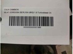 Recambio de caja cambios para seat cordoba berlina (6k2) 1.9 turbodiesel cat (aaz) referencia OEM IAM CHD  101457 2