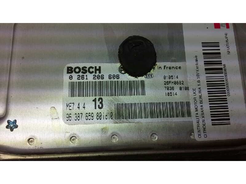 Recambio de centralita motor uce para citroen xsara berlina 1.6i 16v exclusive referencia OEM IAM  296 