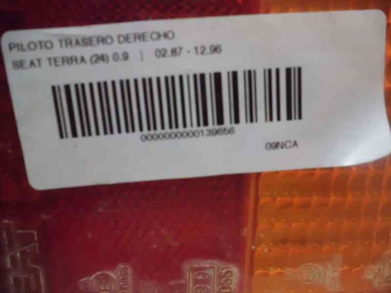 Recambio de piloto trasero derecho para seat terra 0.9 referencia OEM IAM   