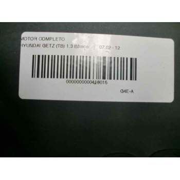 Recambio de motor completo para hyundai getz (tb) 1.3 básico referencia OEM IAM G4EA  