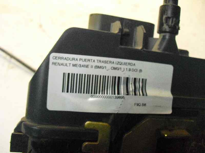 Recambio de cerradura puerta trasera izquierda para renault megane ii berlina 5p 1.9 dci diesel fap referencia OEM IAM   128054