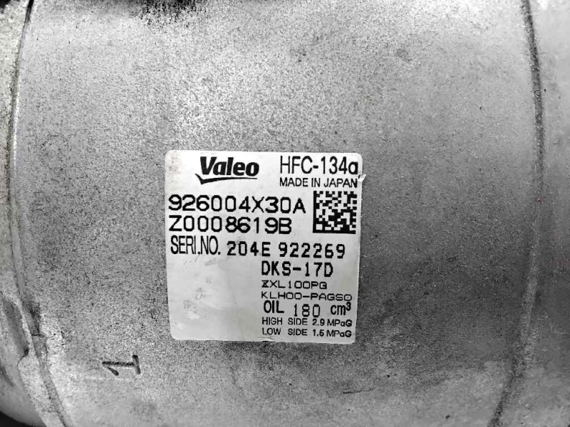 Recambio de compresor aire acondicionado para nissan cabstar 45.14 referencia OEM IAM 926004X30A  