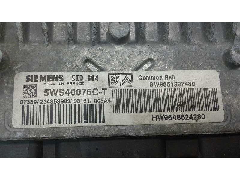 Recambio de centralita motor uce para citroen c2 x referencia OEM IAM SW9651307480 321 