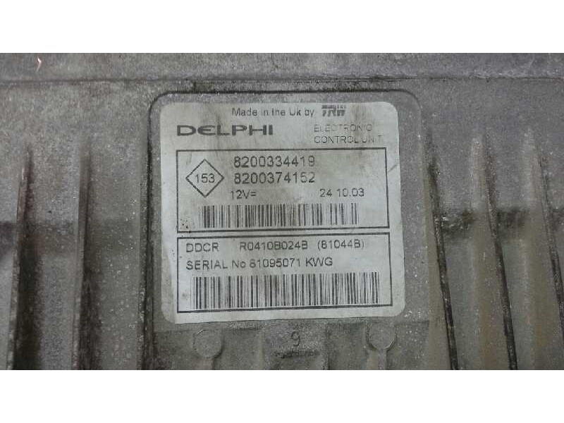 Recambio de centralita motor uce para renault megane ii berlina 5p confort dynamique referencia OEM IAM 8200334419 357 820037415