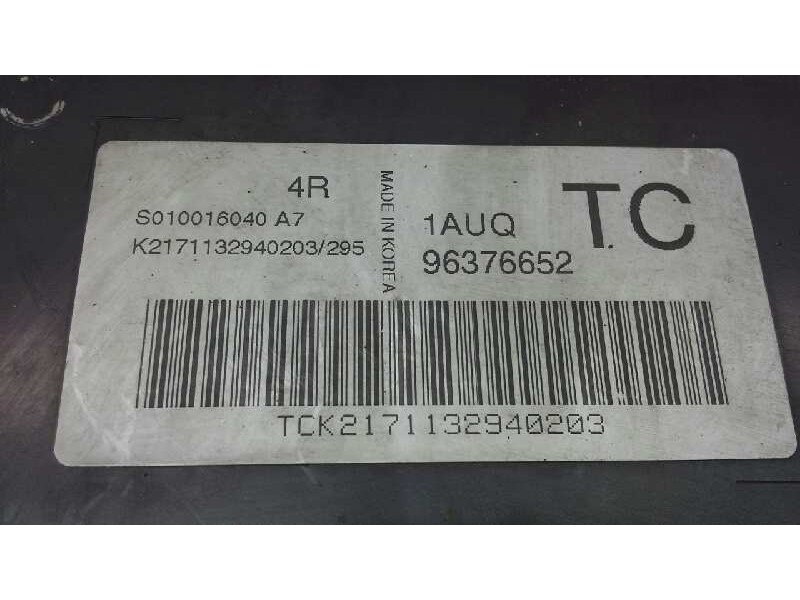 Recambio de centralita motor uce para daewoo kalos 1.2 se referencia OEM IAM 96376652 108 