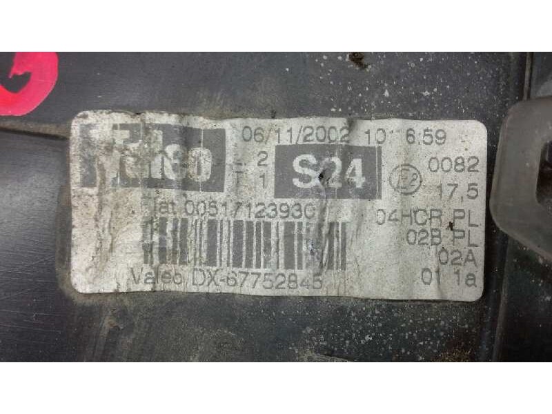 Recambio de faro derecho para fiat punto berlina (188) 1.2 16v go! referencia OEM IAM   