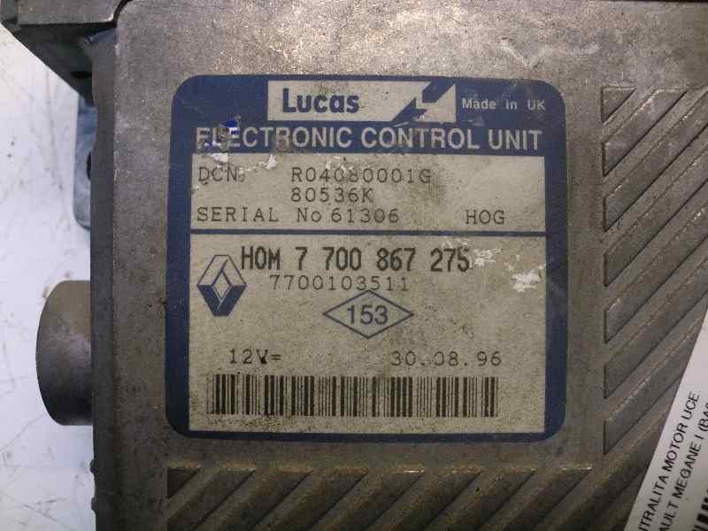 Recambio de centralita motor uce para renault megane i berlina hatchback (ba0) 1.9 dti diesel cat referencia OEM IAM R04080001G 