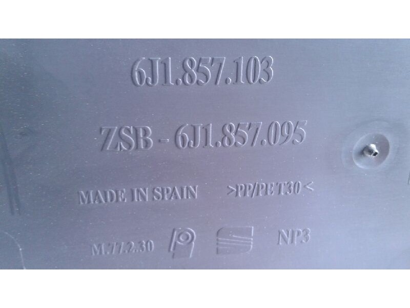 Recambio de guantera para seat ibiza (6j5) 25 aniversario referencia OEM IAM 6J1857095FKZ  