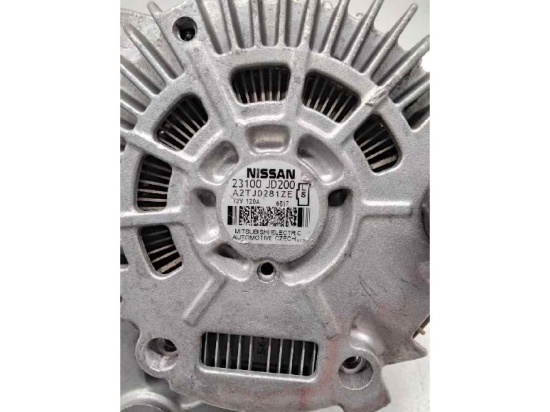 Recambio de alternador para nissan qashqai (j10) 2.0 16v cat referencia OEM IAM 23100JD200 A2TJ0281ZE 12V 120A
