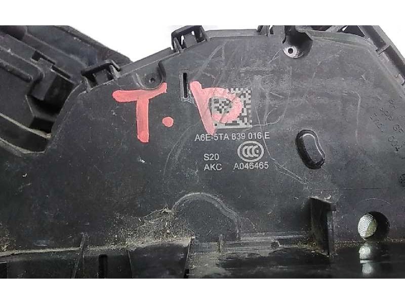 Recambio de cerradura puerta trasera derecha para seat arona style edition referencia OEM IAM A6E5TA839016E  