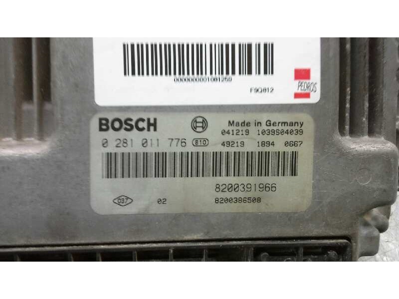 Recambio de centralita motor uce para renault scenic ii 1.9 dci diesel referencia OEM IAM 0281011776 270 