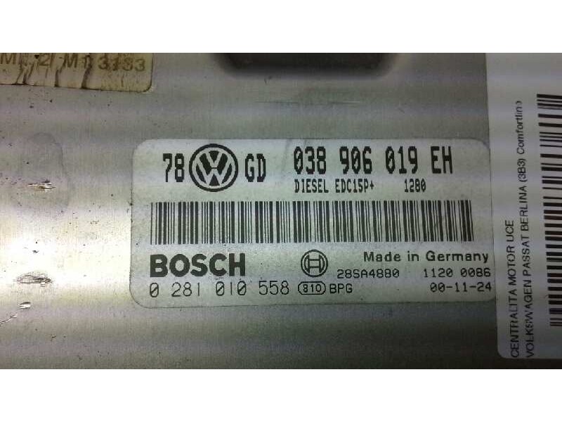 Recambio de centralita motor uce para volkswagen passat berlina (3b3) comfortline referencia OEM IAM  300 
