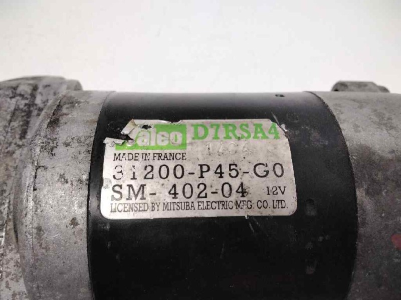 Recambio de motor arranque para honda accord berlina (cc/ce) 2.0 s (cc7) referencia OEM IAM 31200P45G0 SM40204 