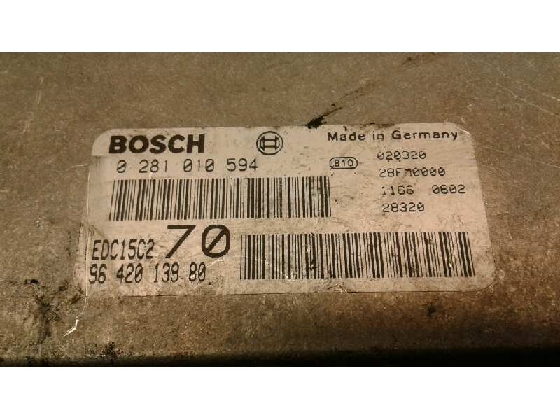 Recambio de centralita motor uce para peugeot 206 sw x-line referencia OEM IAM 0281010594 9642013980 