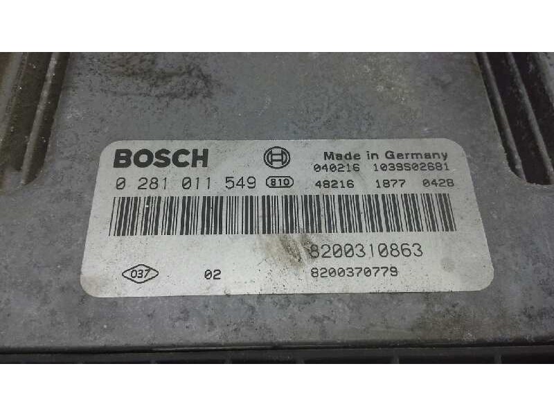 Recambio de centralita motor uce para renault scenic ii grand luxe privilege referencia OEM IAM 0281011549 244 