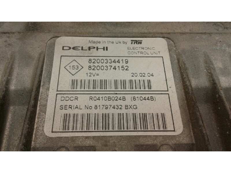 Recambio de centralita motor uce para renault scenic ii 1.5 dci diesel referencia OEM IAM 8200334419 245 