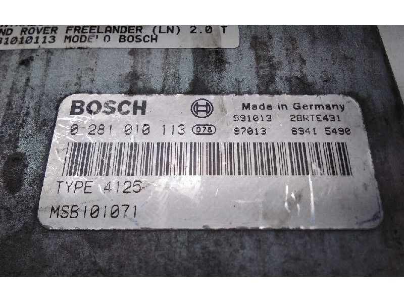 Recambio de centralita motor uce para land rover freelander (ln) e familiar referencia OEM IAM 0281010113  