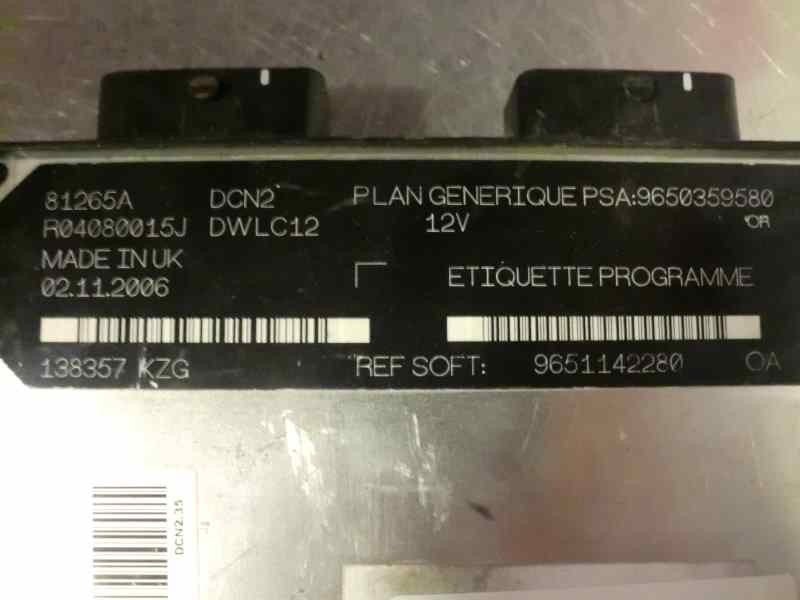 Recambio de centralita motor uce para peugeot 206 berlina 1.9 diesel referencia OEM IAM 9650359580 9651142280 81265A