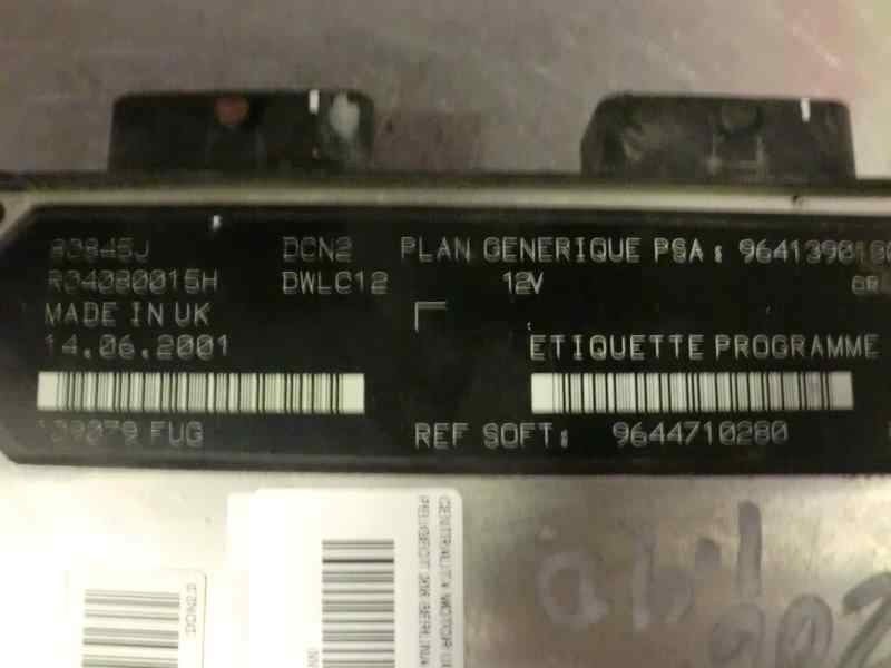 Recambio de centralita motor uce para peugeot 206 berlina 1.9 diesel referencia OEM IAM 9641390180 9644710280 80845J