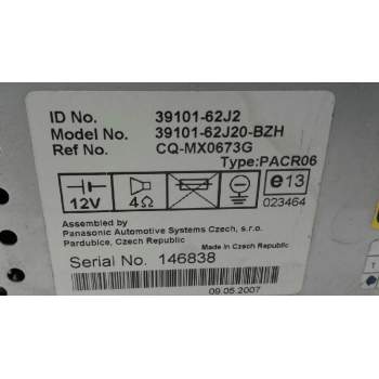 Recambio de sistema audio / radio cd para suzuki swift berlina (mz) gl (5-ptas.) referencia OEM IAM 3910162J2  