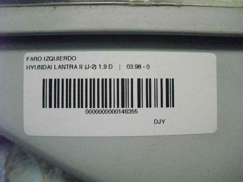 Recambio de faro izquierdo para hyundai lantra berlina (rd) 1.9 d gls referencia OEM IAM   