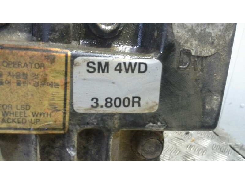 Recambio de diferencial trasero para hyundai santa fe (sm) 2.4 cat referencia OEM IAM SM4WD3.800R NAVE VERDE 