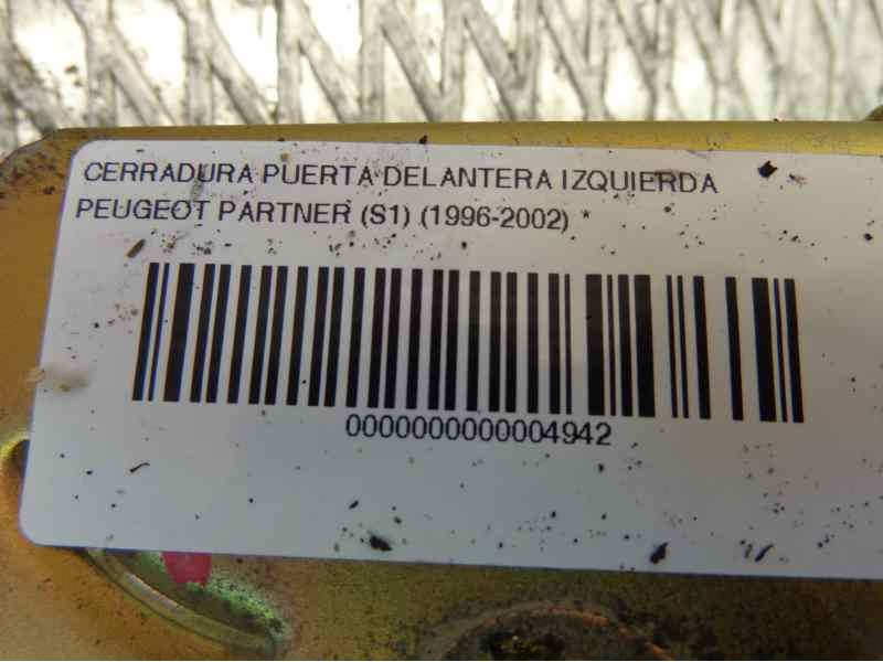 Recambio de cerradura puerta delantera izquierda para peugeot partner (s1) referencia OEM IAM   103912