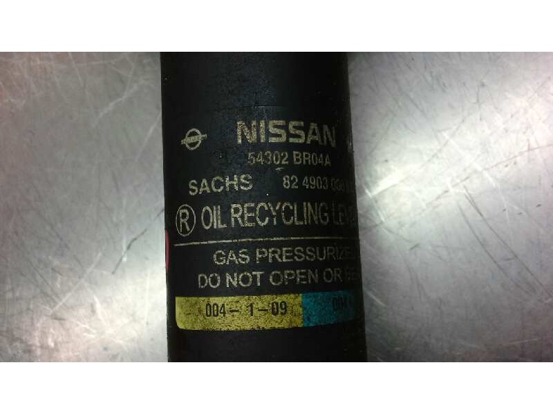 Recambio de amortiguador delantero derecho para nissan qashqai (j10) 1.6 dci turbodiesel cat referencia OEM IAM   