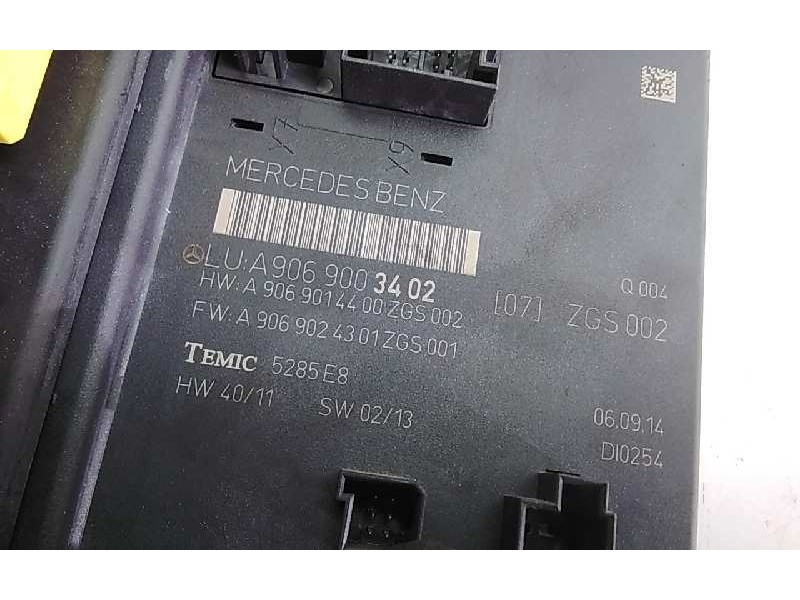 Recambio de centralita bsi para mercedes sprinterii caja cerrada (desde 01.06) 310/313/316 cdi (906.631/633/635/637) referencia 