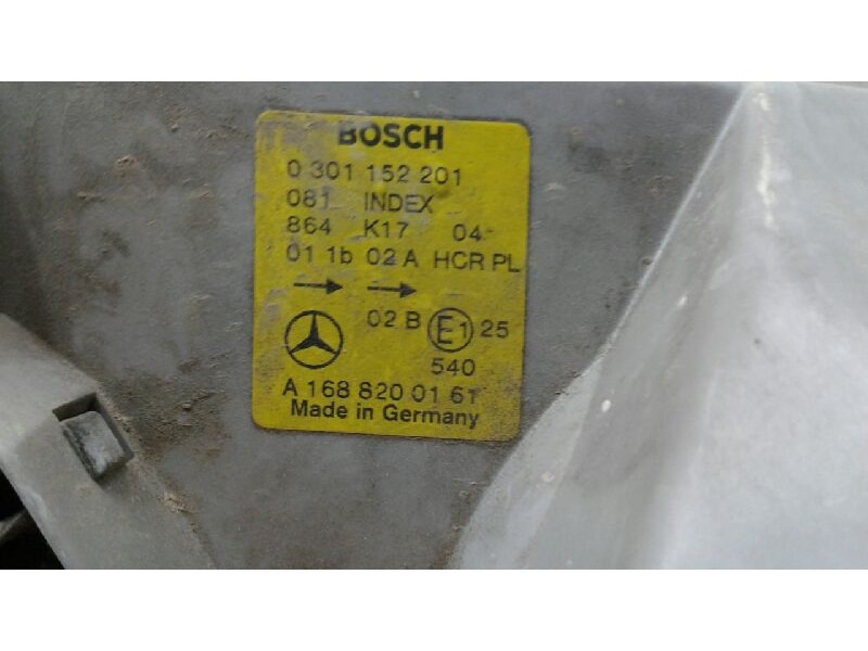 Recambio de faro izquierdo para mercedes clase a (w168) 160 (168.033) referencia OEM IAM 0301152201  