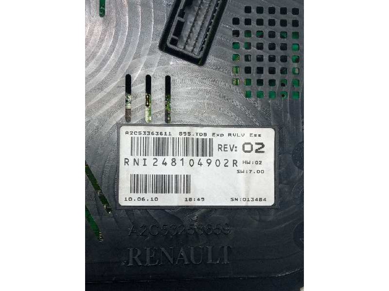 Recambio de cuadro instrumentos para renault megane iii berlina 5 p authentique referencia OEM IAM   