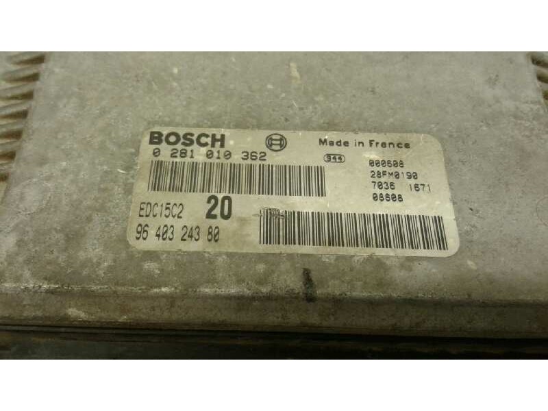 Recambio de centralita motor uce para peugeot 306 break boulebard referencia OEM IAM 0281010362 9640324380 