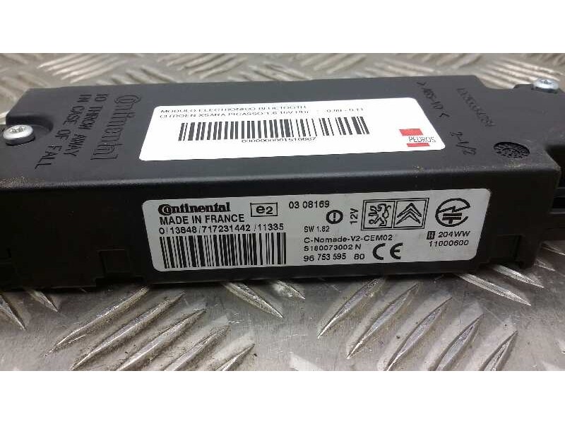 Recambio de modulo electronico bluetooth para citroen xsara picasso 1.6 16v hdi referencia OEM IAM 9675359580 9675359580 
