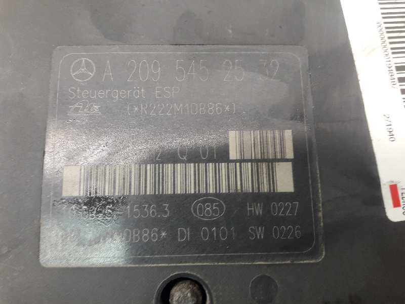 Recambio de abs para mercedes clase c (w203) berlina 200 compressor (203.042) referencia OEM IAM A2095452532 06740822801036 