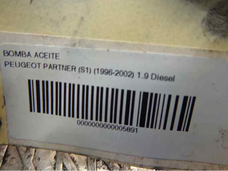 Recambio de bomba aceite para peugeot partner (s1) 1.9 diesel referencia OEM IAM   104368