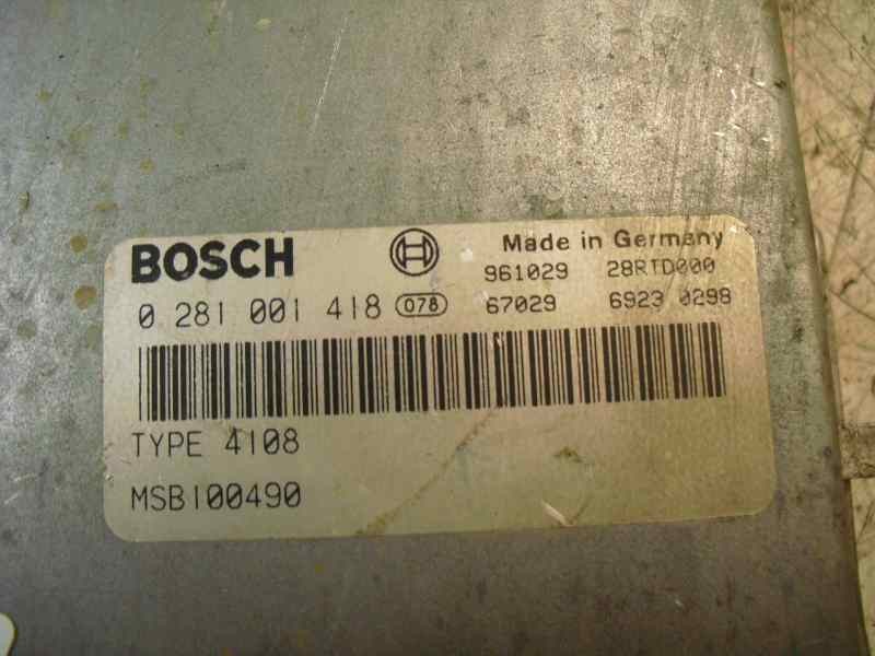 Recambio de centralita motor uce para mg rover serie 400 (rt) 2.0 turbodiesel referencia OEM IAM 0281001418 194 