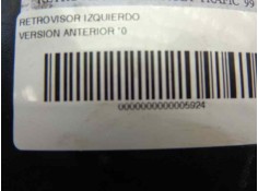 Recambio de retrovisor izquierdo para renault trafic (desde 5.89) referencia OEM IAM   104388 2