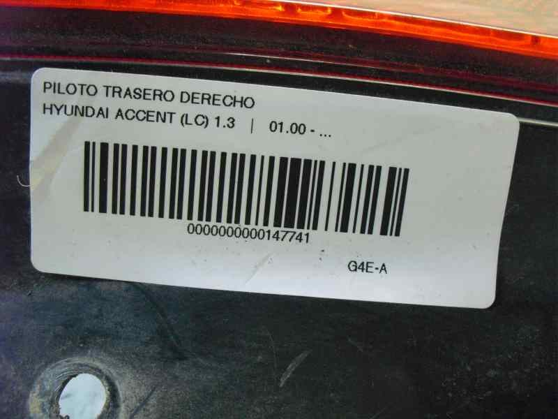Recambio de piloto trasero derecho para hyundai accent (lc) gl 5p referencia OEM IAM   