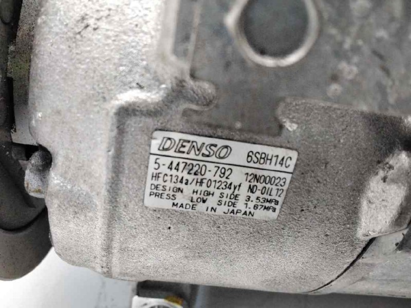 Recambio de compresor aire acondicionado para nissan qashqai (j10) 1.6 dci turbodiesel cat referencia OEM IAM 5447220792 6SBH14C