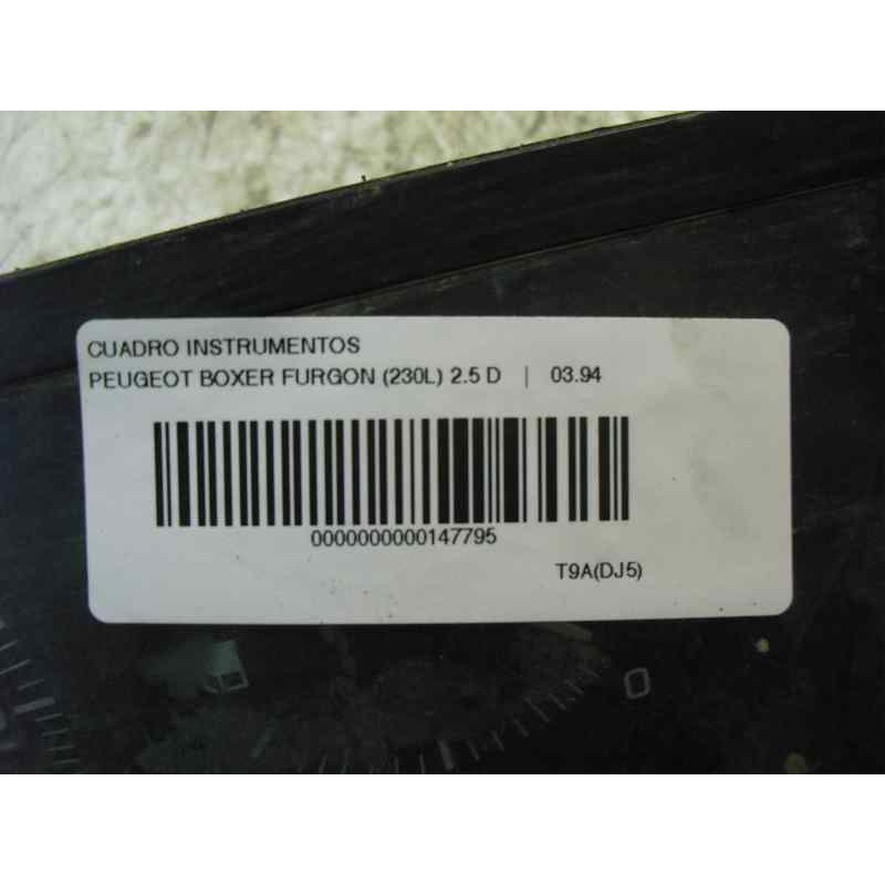 Recambio de cuadro instrumentos para peugeot boxer caja cerrada (rs3200)(230)(´02) 2.5 diesel referencia OEM IAM   125948