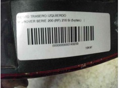 Recambio de piloto trasero izquierdo para mg rover serie 200 (rf) 216 si (5-ptas.) referencia OEM IAM XFB10089   2