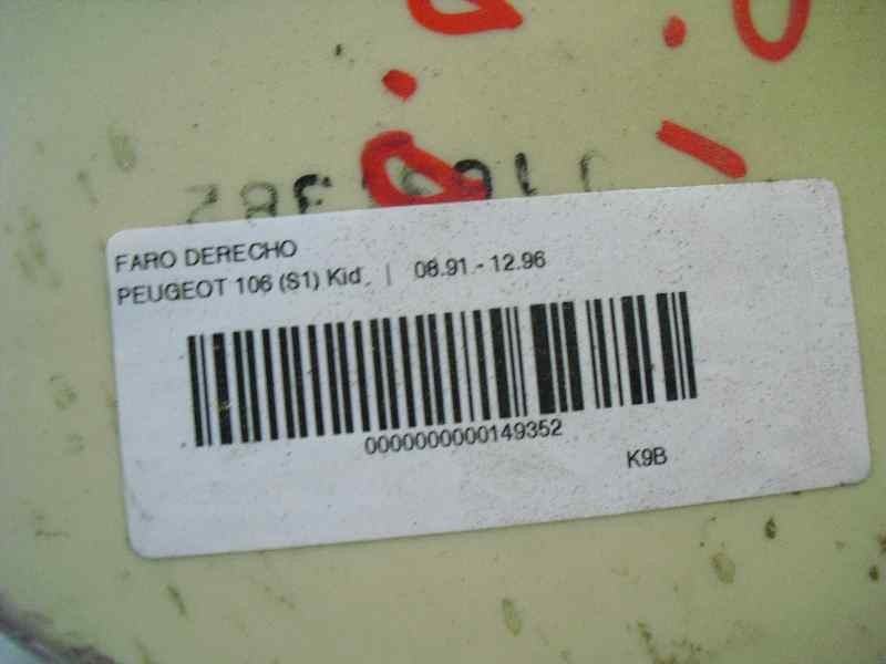 Recambio de faro derecho para peugeot 106 (s1) kid referencia OEM IAM 6205C2  