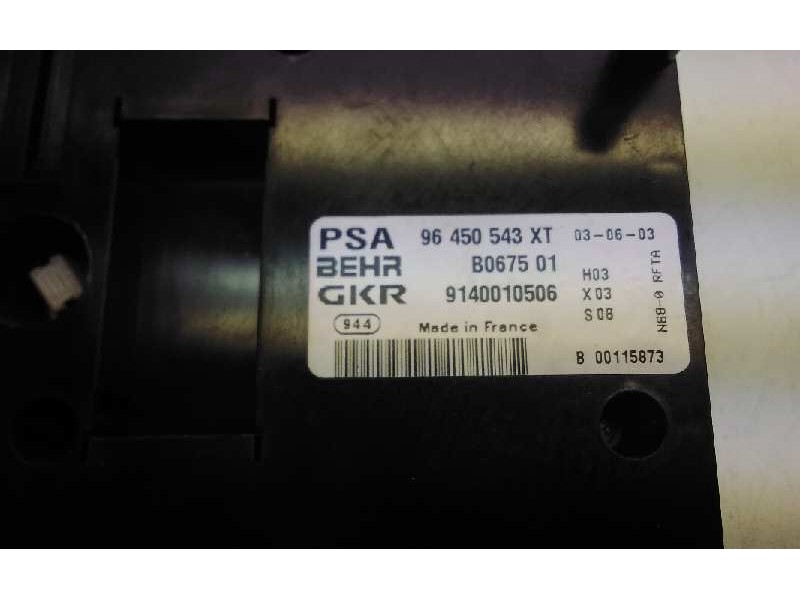 Recambio de mando climatizador para citroen xsara picasso 2.0 hdi cat (rhy / dw10td) referencia OEM IAM B00115873  