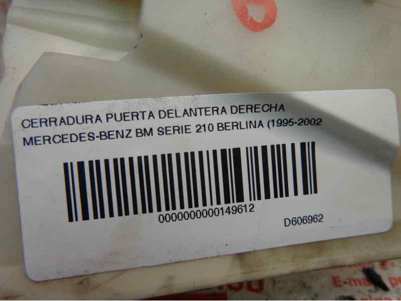 Recambio de cerradura puerta delantera derecha para mercedes clase e (w210) berlina diesel 3.0 turbodiesel cat referencia OEM IA