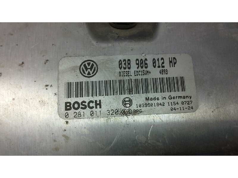 Recambio de centralita motor uce para seat ibiza (6l1) cool referencia OEM IAM 038906012HP 277 