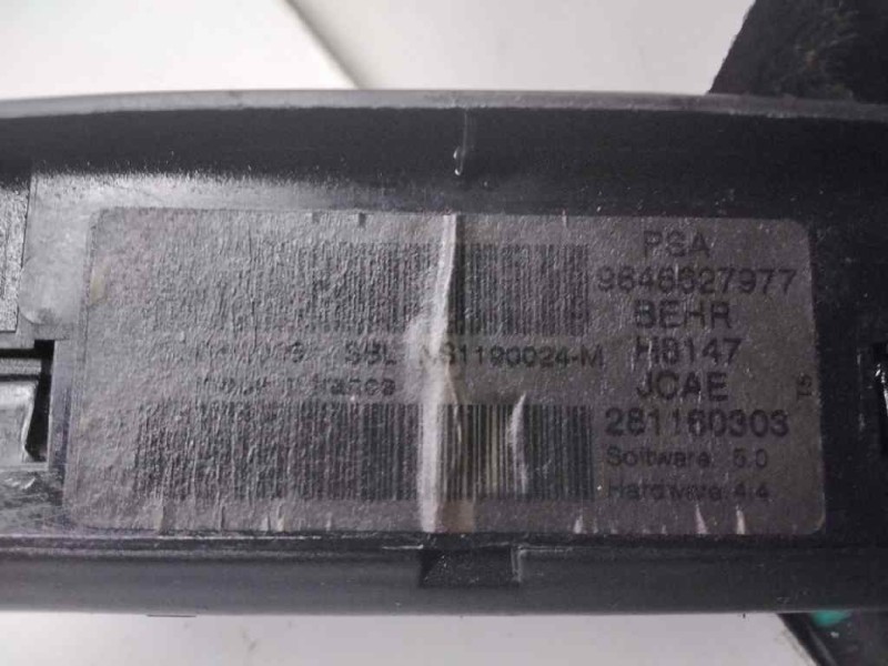 Recambio de mando climatizador para peugeot 307 (s1) referencia OEM IAM 9646627977  104680