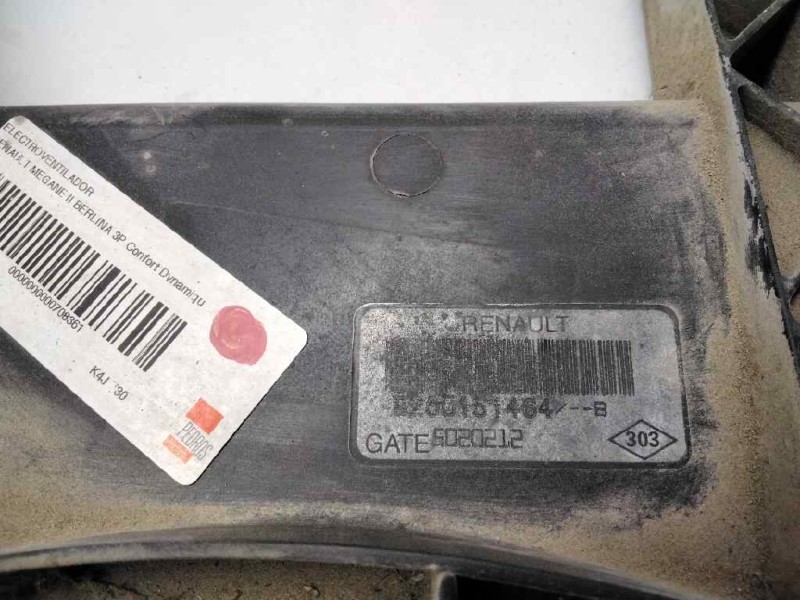 Recambio de electroventilador para renault megane ii berlina 3p confort dynamique referencia OEM IAM B200151464B  