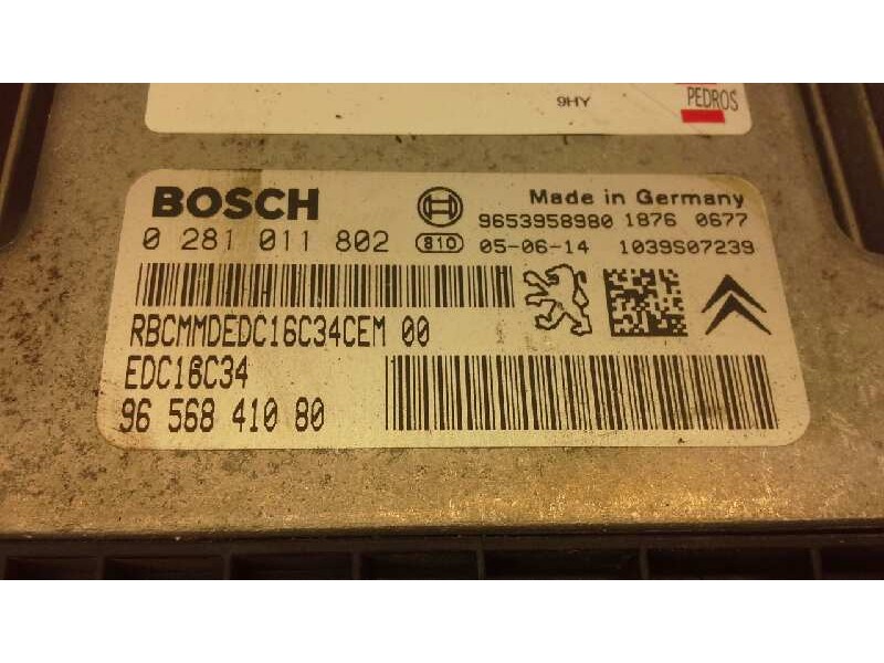 Recambio de centralita motor uce para citroen xsara picasso 1.6 hdi 110 exclusive referencia OEM IAM 9656841080 311 
